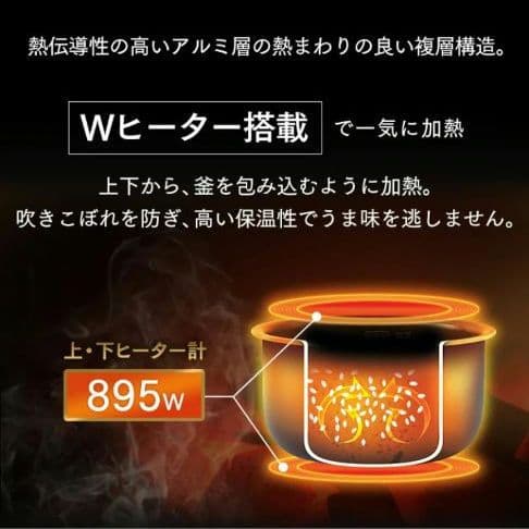 １升炊き炊飯器　アイリスオーヤマ　2022年製