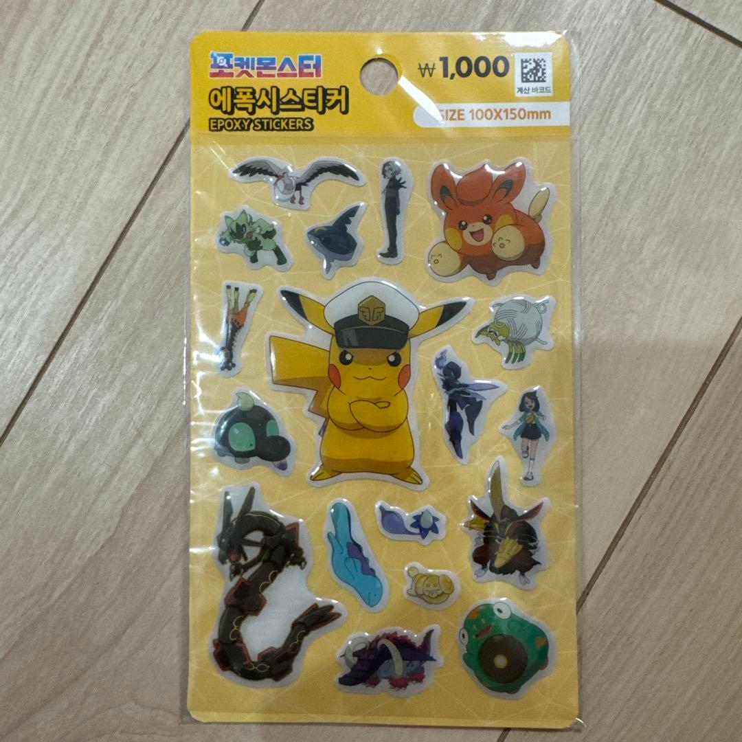 ポケモン 3D立体シールセット　韓国