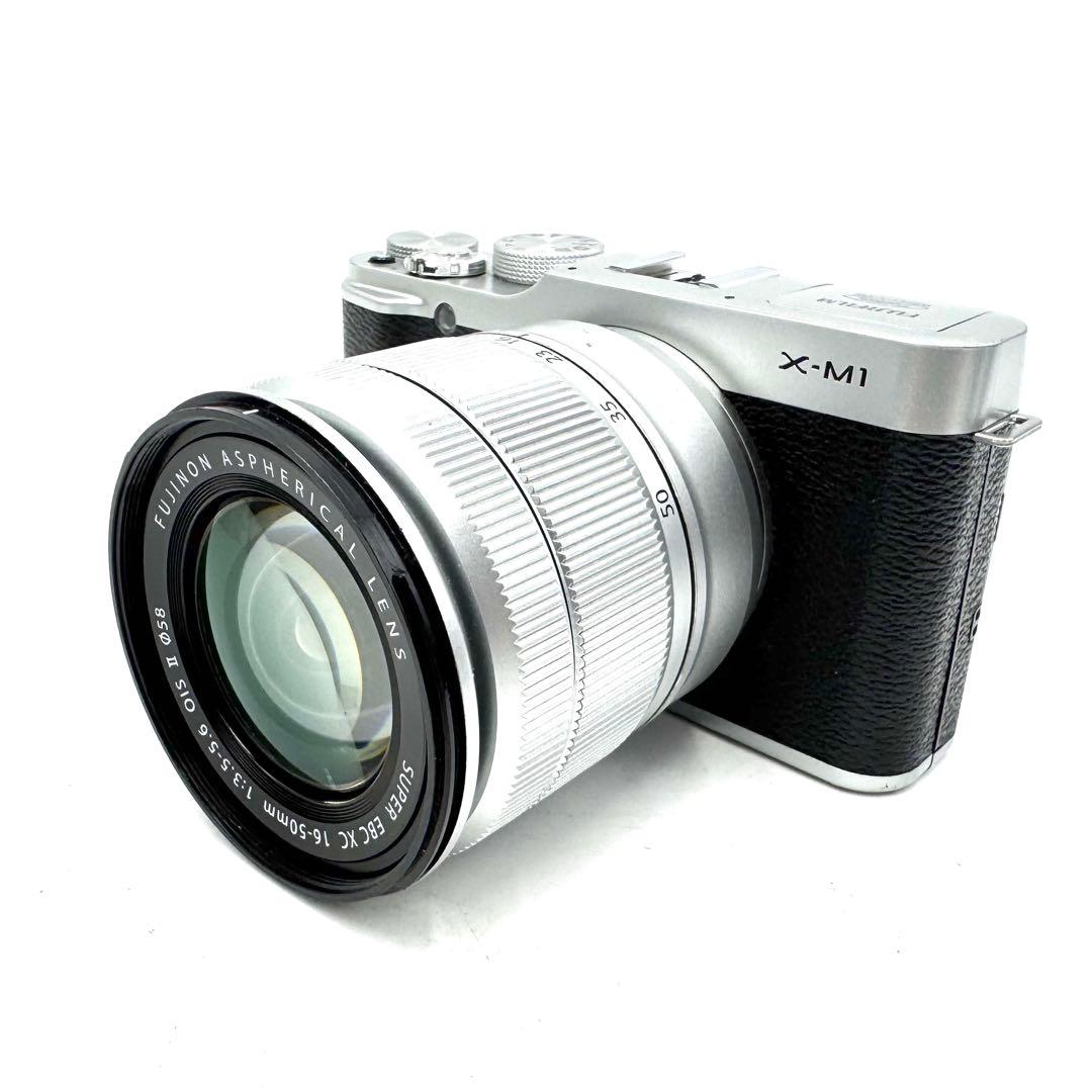 動作良好 FUJIFILM X-M1 シルバー XC 16-50mm OIS