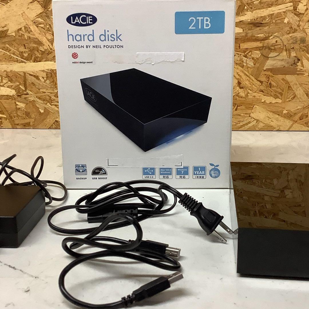 LaCie LCH-DB2TU 2TB 外付HDD 箱付(わー8)
