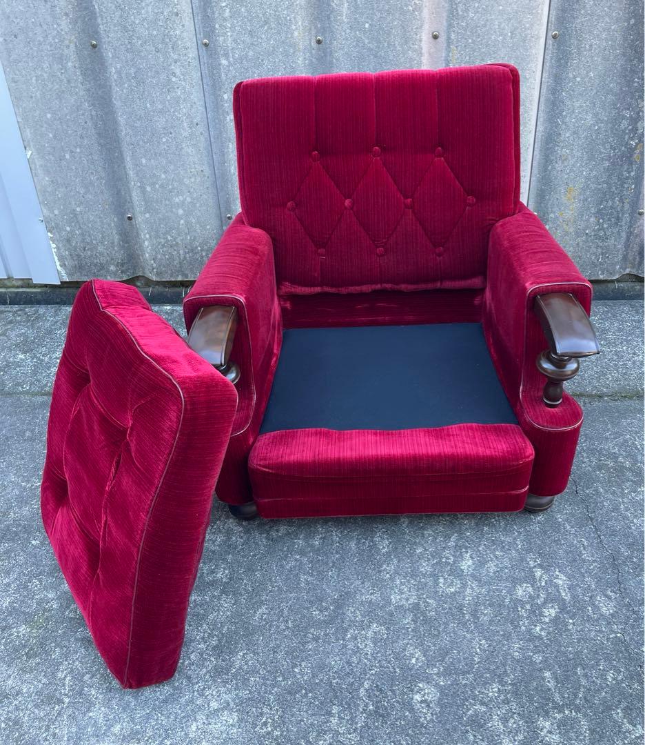 モリシゲ家具/MORISHIGE/オリーブ印/高級/1Pソファ/アームソファ/②