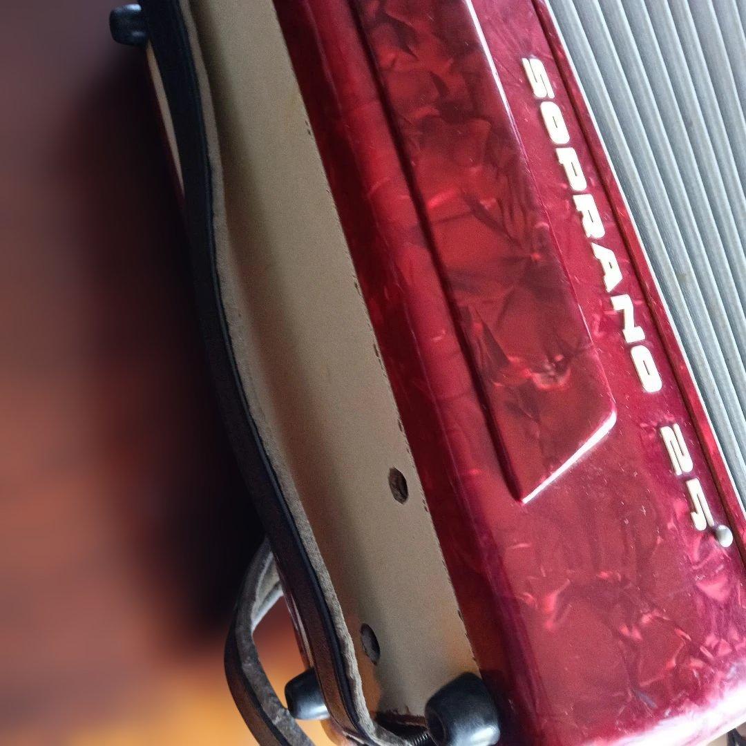 YAMAHA SOPRANO 25 赤 アコーディオン