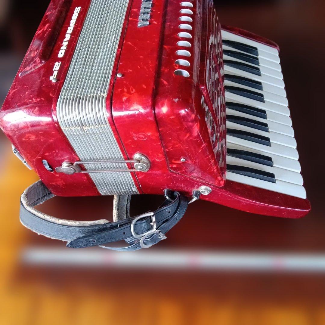 YAMAHA SOPRANO 25 赤 アコーディオン