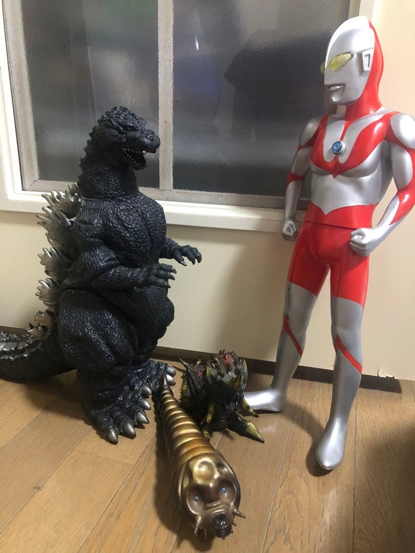 【希少】ゴジラフィギュア 1991年製 バンダイ 東宝 約37cmウルトラマン
