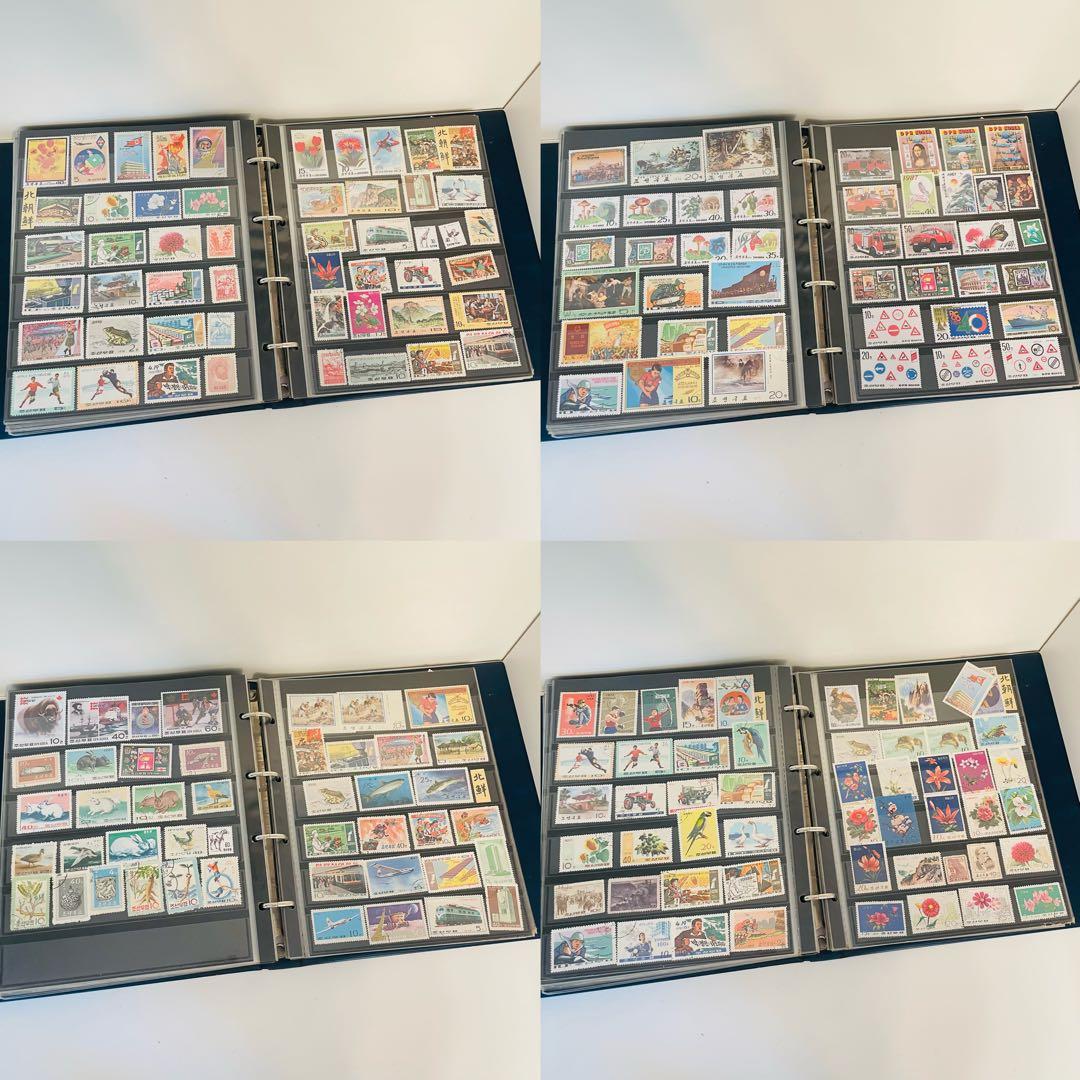 北朝鮮切手 大量まとめ アルバム多数 未使用多数 コレクション 使用済切手