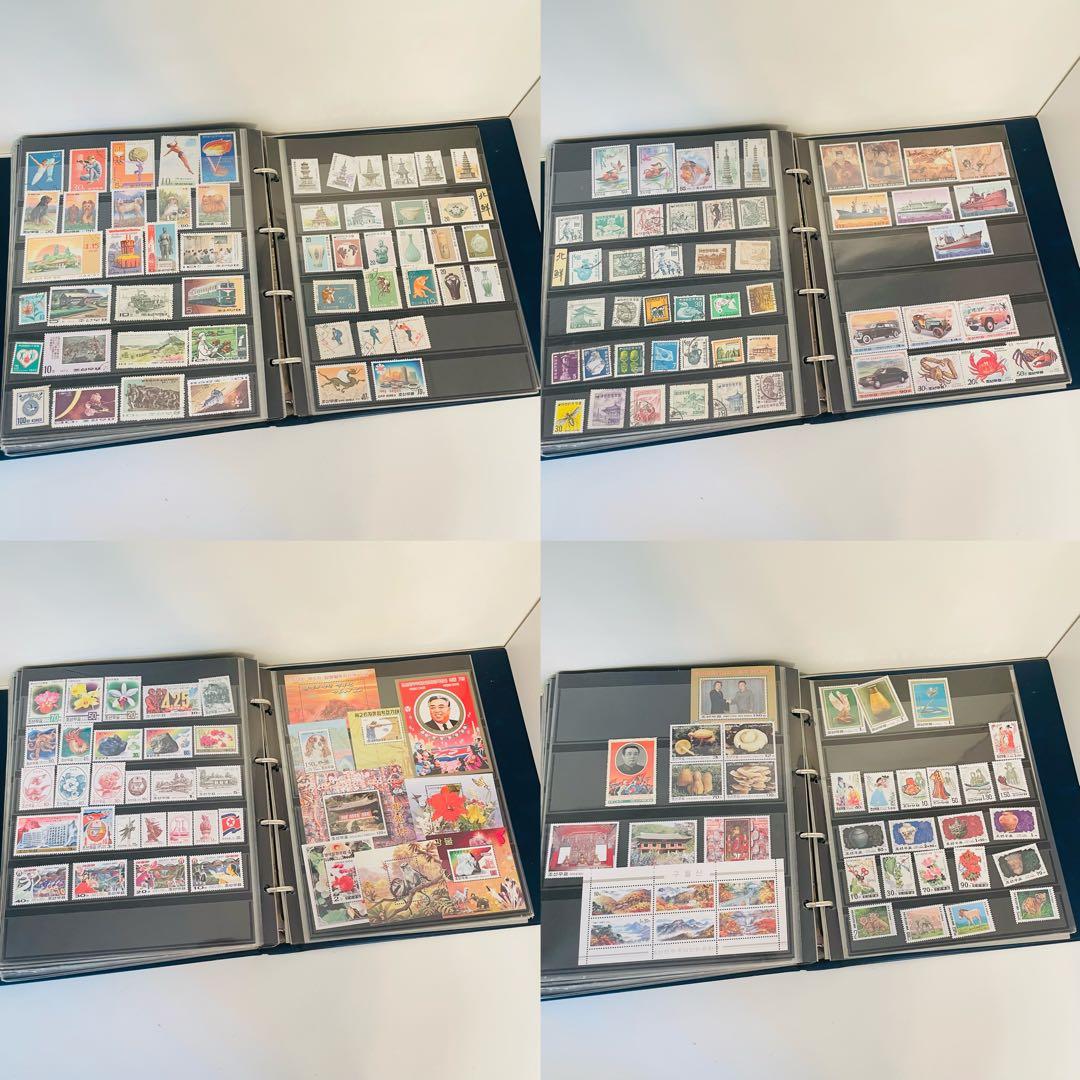 北朝鮮切手 大量まとめ アルバム多数 未使用多数 コレクション 使用済切手