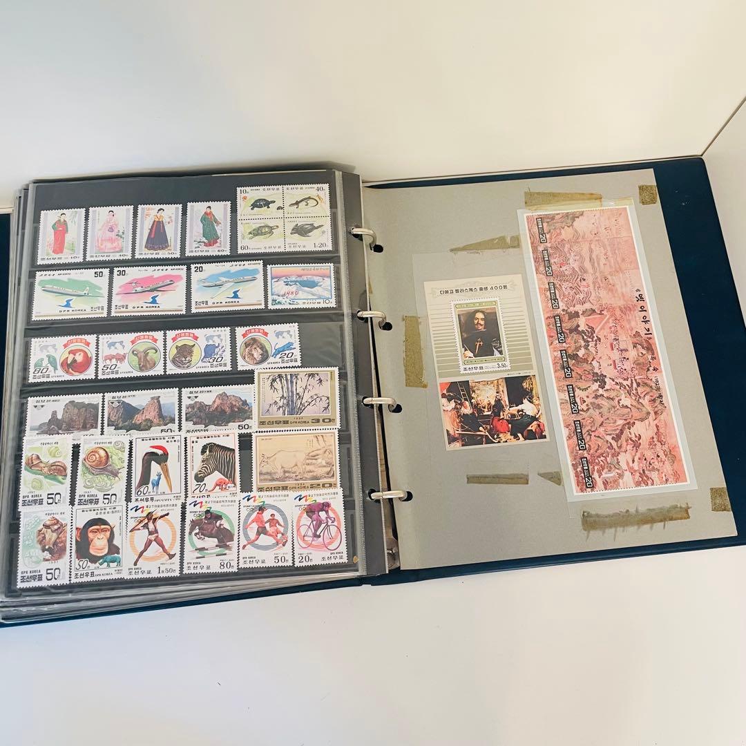 北朝鮮切手 大量まとめ アルバム多数 未使用多数 コレクション 使用済切手