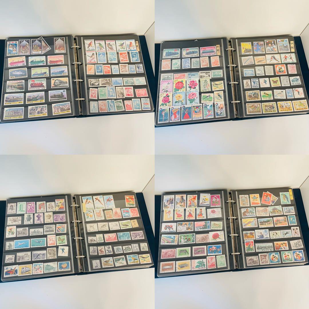 北朝鮮切手 大量まとめ アルバム多数 未使用多数 コレクション 使用済切手