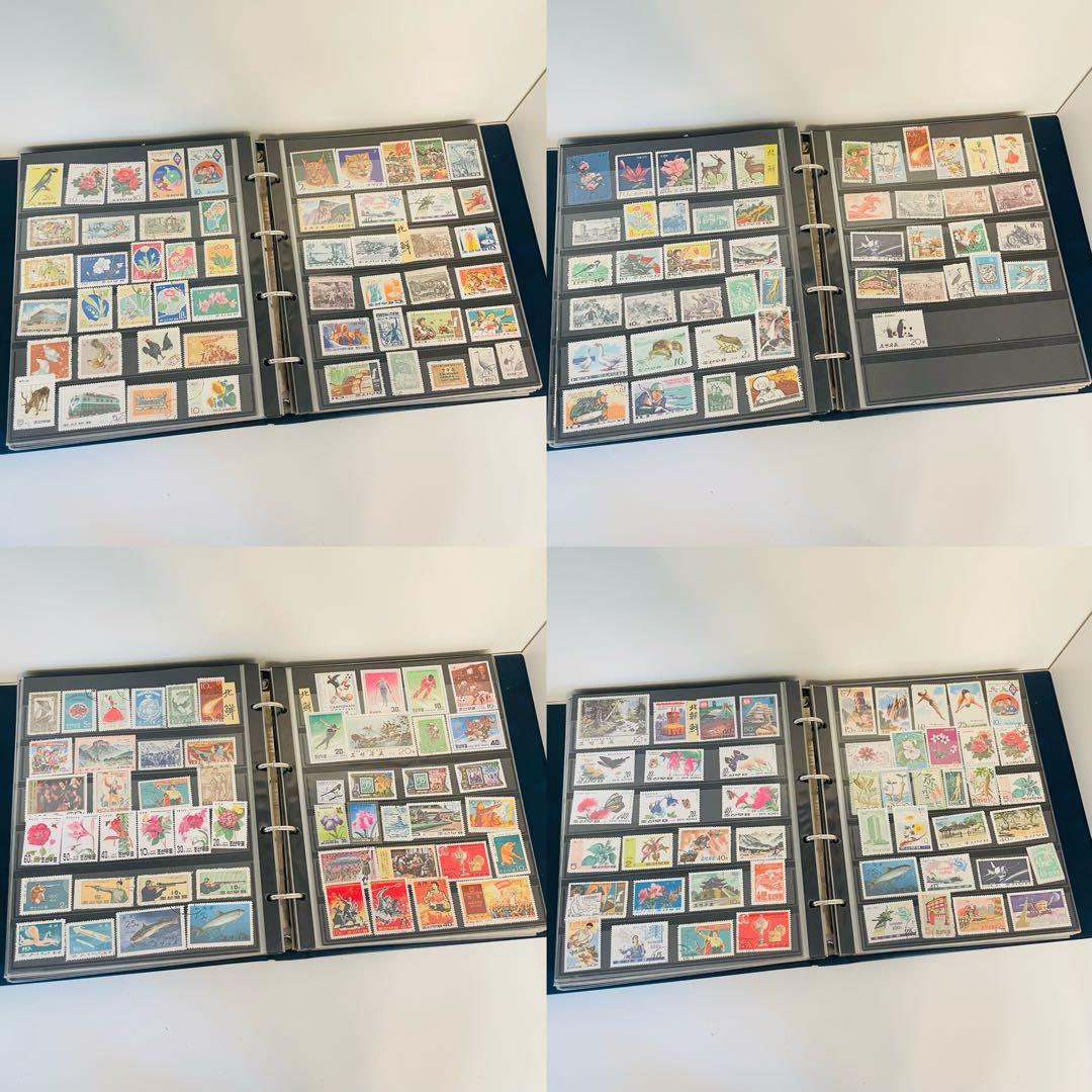 北朝鮮切手 大量まとめ アルバム多数 未使用多数 コレクション 使用済切手