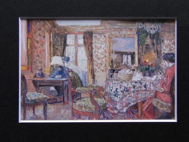 エドゥアール・ヴュイヤール、室内、希少な額装用画集より、新品高級額装付