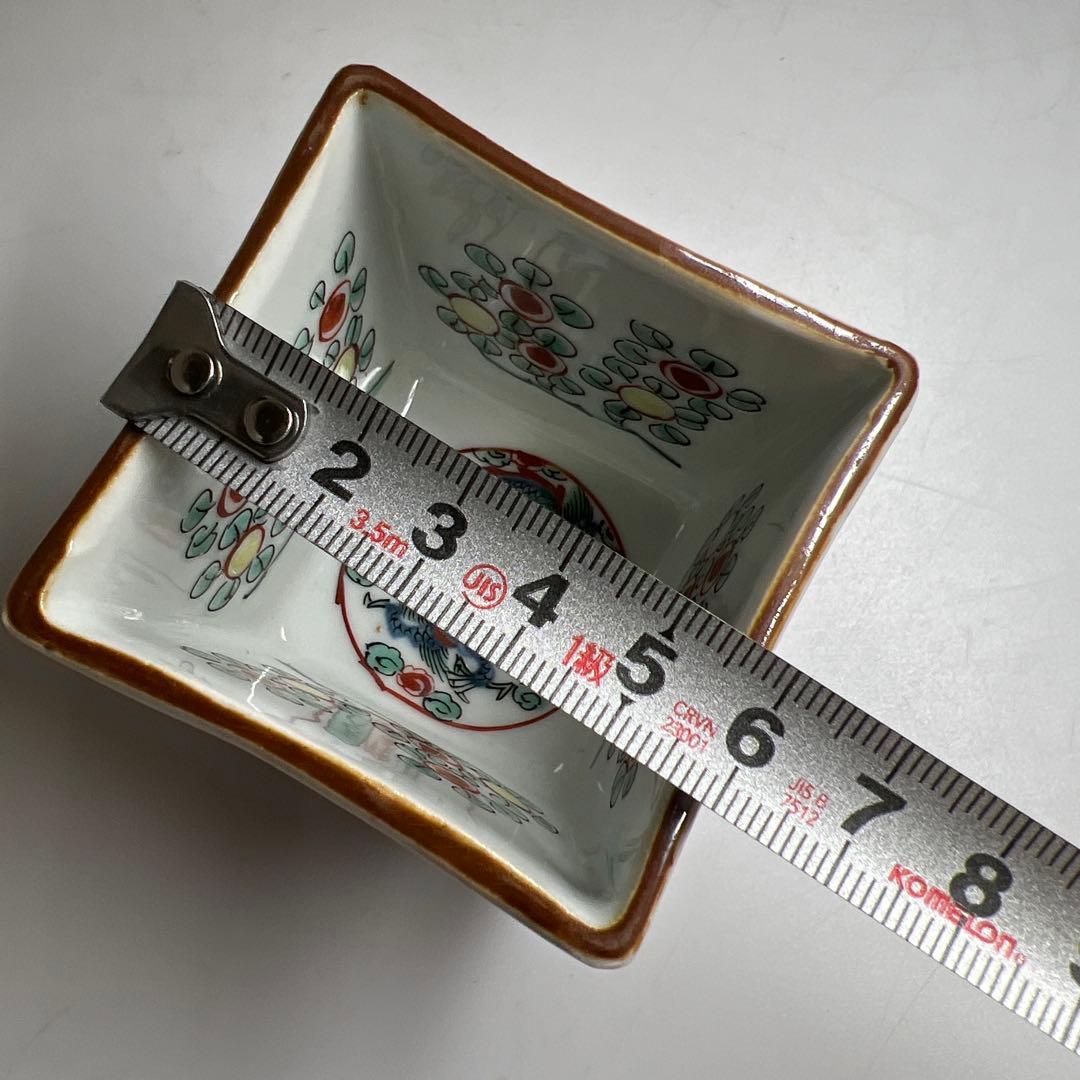 中国明時代　大明萬暦年製　五彩龍花紋小鉢　木箱付高7.5㎝東Y8-0331☆2F