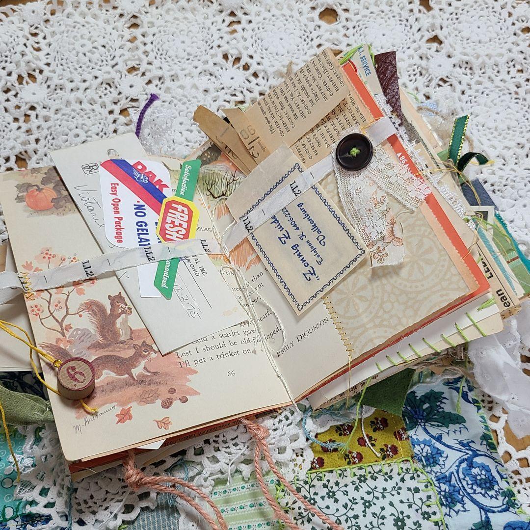 タズちゃん様　junkjournal　ジャンクジャーナル　パッチワーク