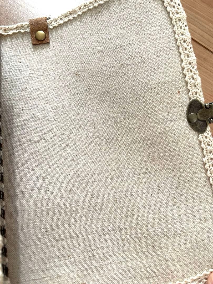 花柄ドット柄 スマホ 長財布 ショルダーバッグ 大