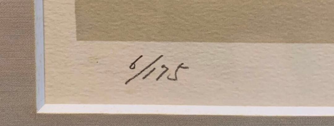 濱田台児「桜」リトグラフ 006/175 額付　美品 花絵画