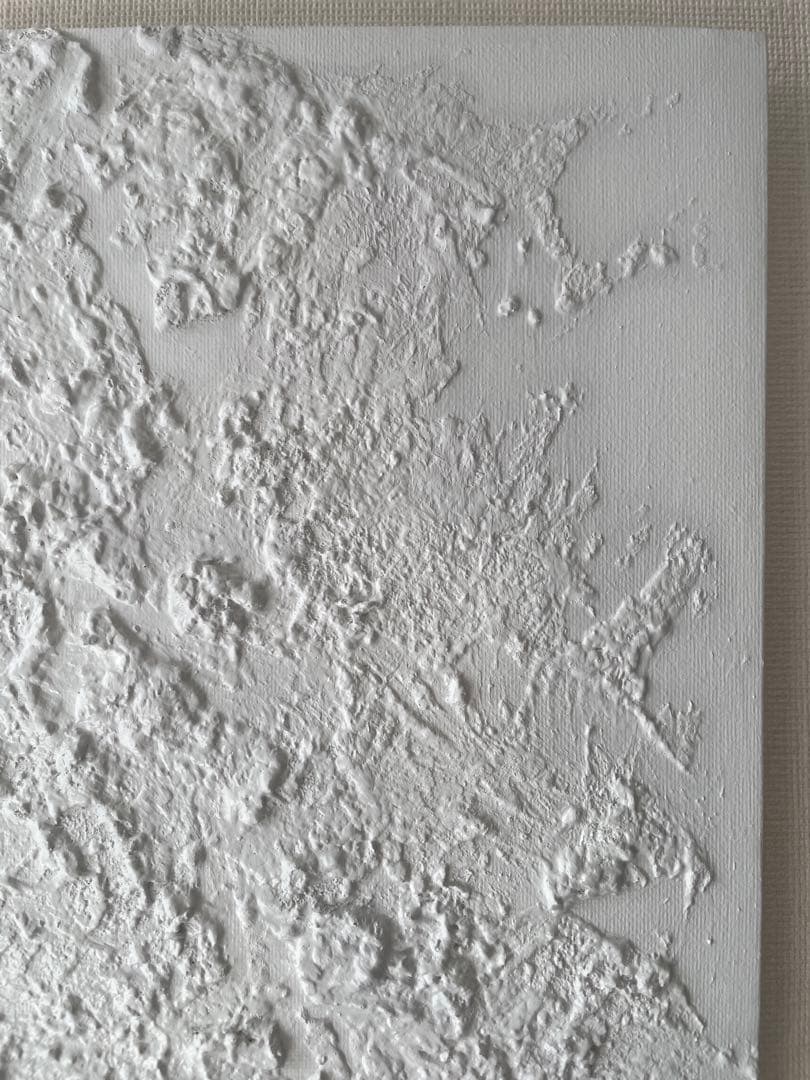 現代アート ライトグレー｜シンプル 北欧 モノトーン テクスチャーアート　パネル