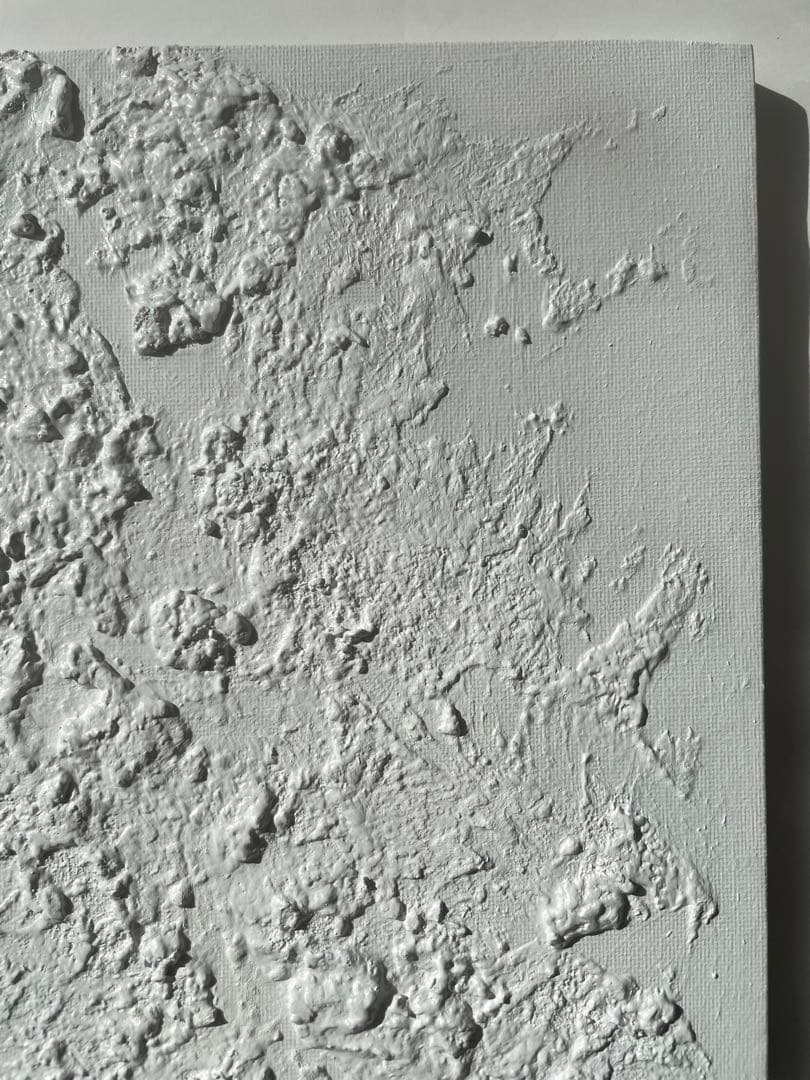 現代アート ライトグレー｜シンプル 北欧 モノトーン テクスチャーアート　パネル