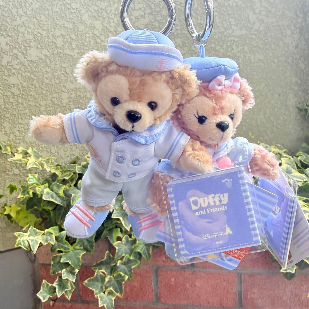 香港ディズニーランド ダッフィー＆シェリーメイ バッグチャーム 20周年 限定
