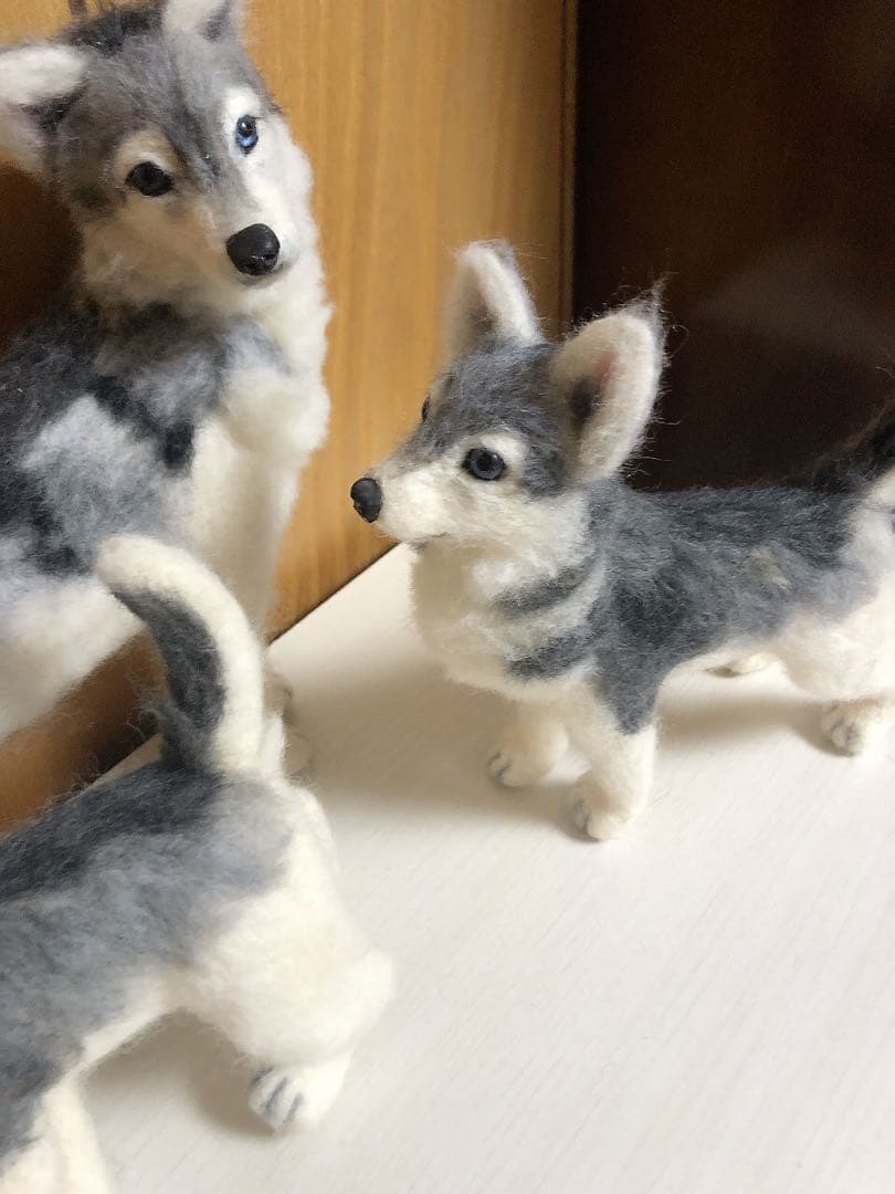 【最終SALE】シベリアンハスキー〈3体Set〉