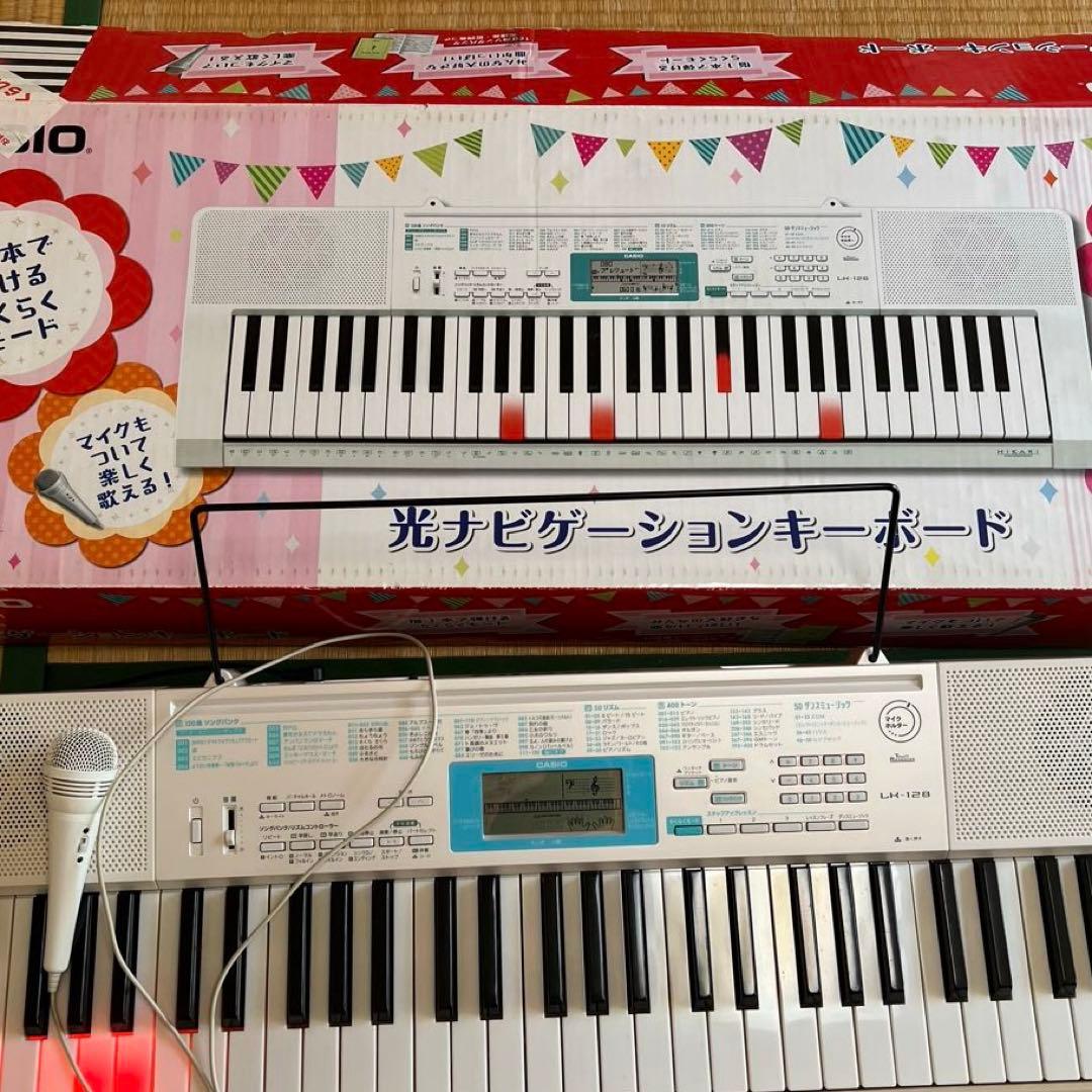 CASIO 電子キーボード LK-128 光ナビゲーション
