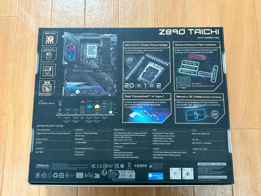 【新品未開封】ASRock Z890 Taichi マザーボード