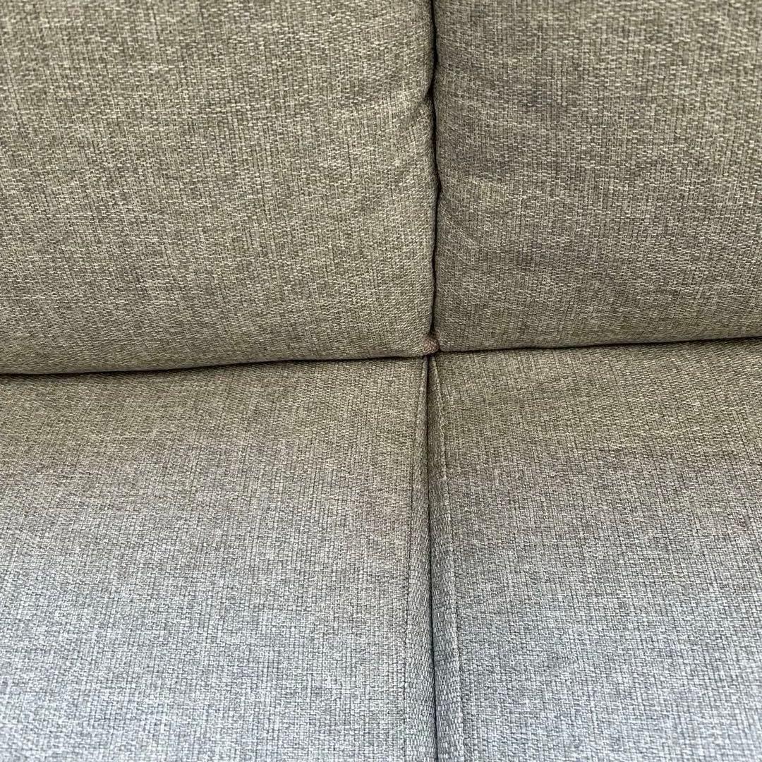 ニトリ　グレージュファブリック3人掛けソファ　ほぼ新品