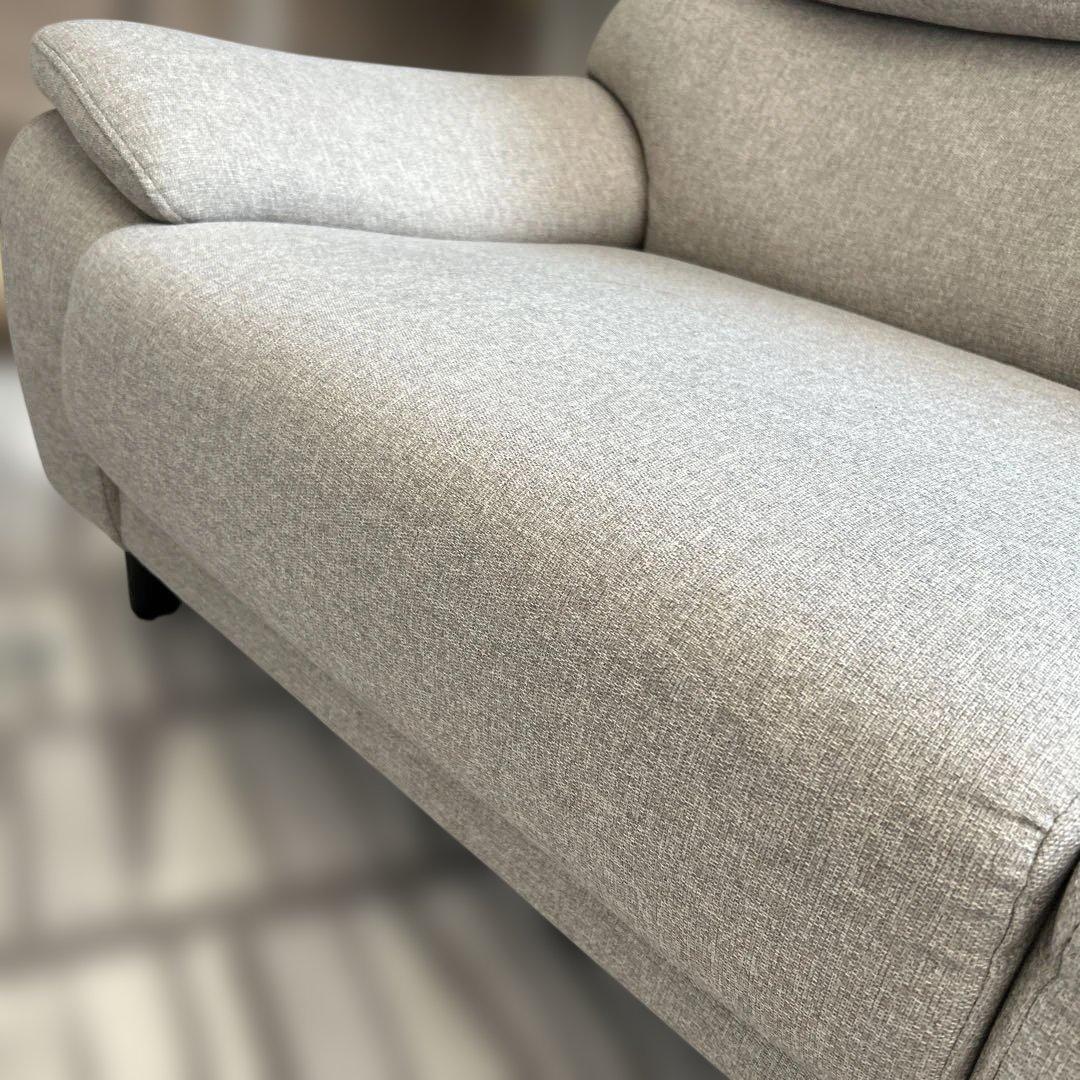 ニトリ　グレージュファブリック3人掛けソファ　ほぼ新品