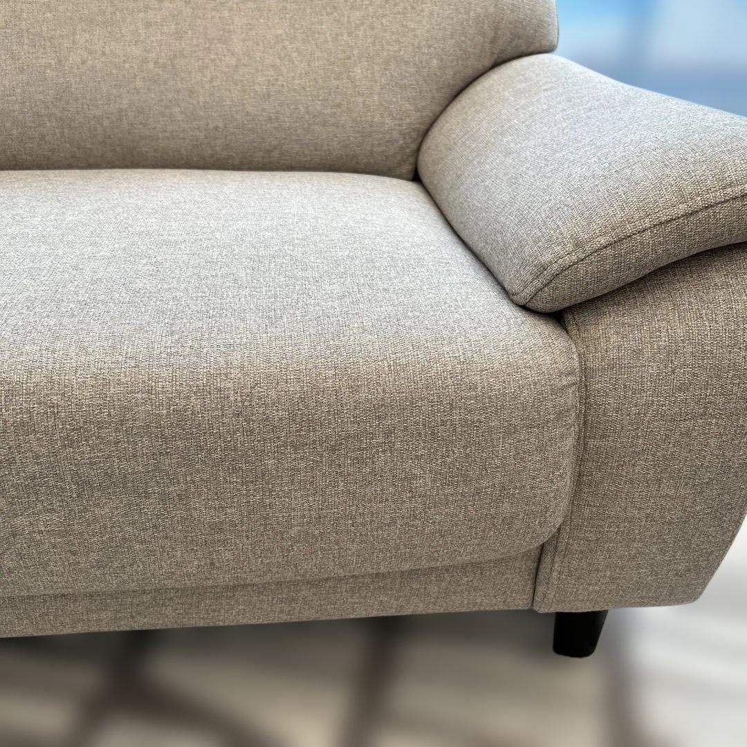 ニトリ　グレージュファブリック3人掛けソファ　ほぼ新品