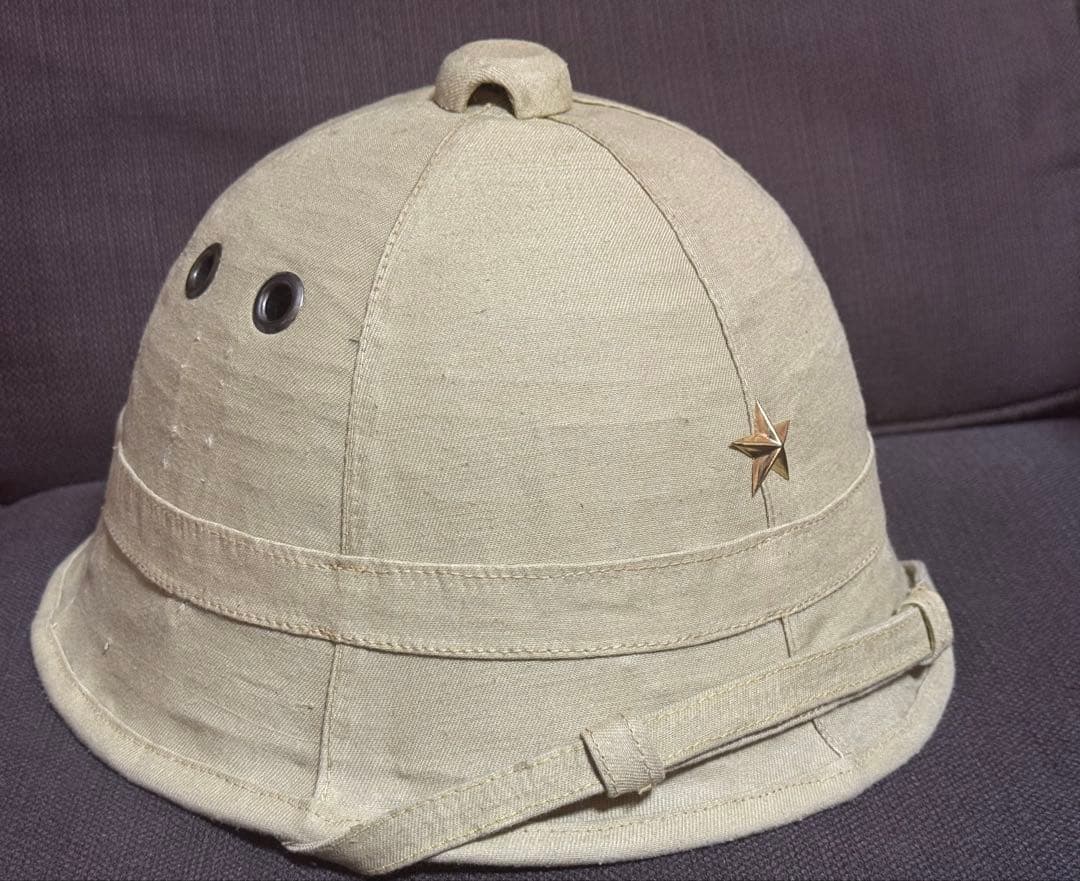 ぜんざい※10/3まで 日本軍陸軍　美品　初期型 防暑帽(九八式)