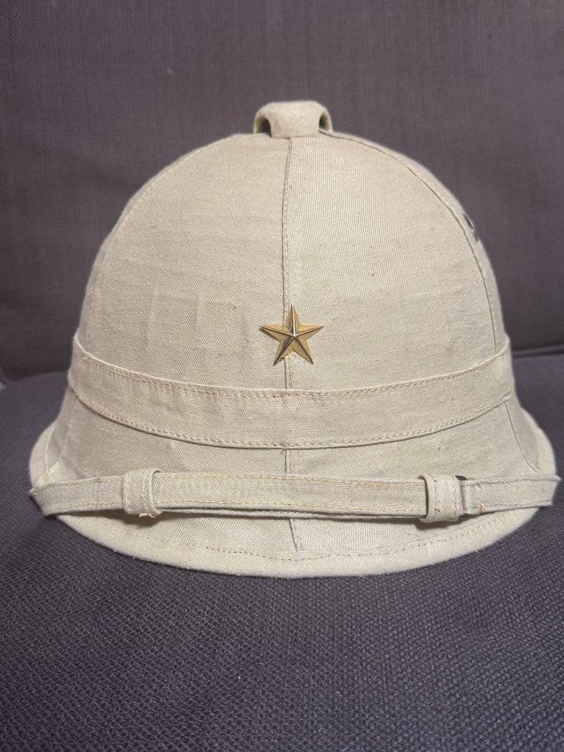 ぜんざい※10/3まで 日本軍陸軍　美品　初期型 防暑帽(九八式)