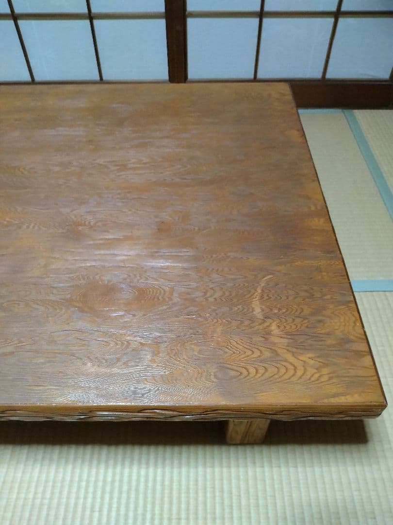 屋久杉　座卓　ローテーブル　センターテーブル　ヴィンテージ　昭和レトロ