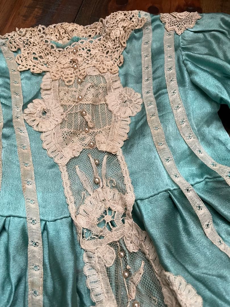 〜❤︎ アンティークビスクドール さんのドレス 〜❤︎ アンティークドールドレス