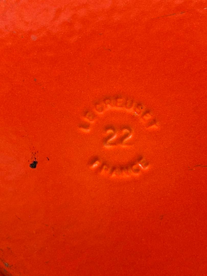 【USED】Le Creuset ルクルーゼ　両手鍋　22cm フランス製