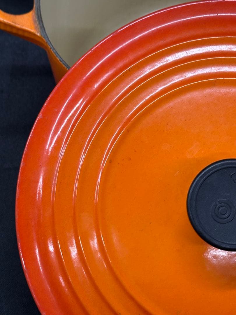 【USED】Le Creuset ルクルーゼ　両手鍋　22cm フランス製
