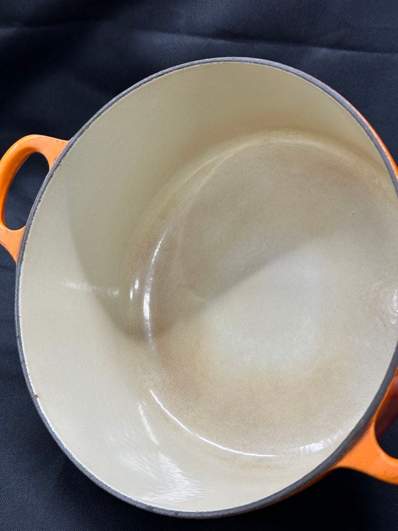 【USED】Le Creuset ルクルーゼ　両手鍋　22cm フランス製