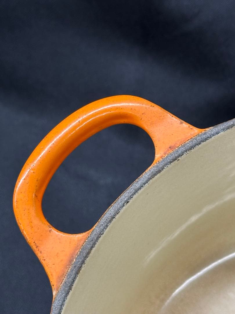 【USED】Le Creuset ルクルーゼ　両手鍋　22cm フランス製