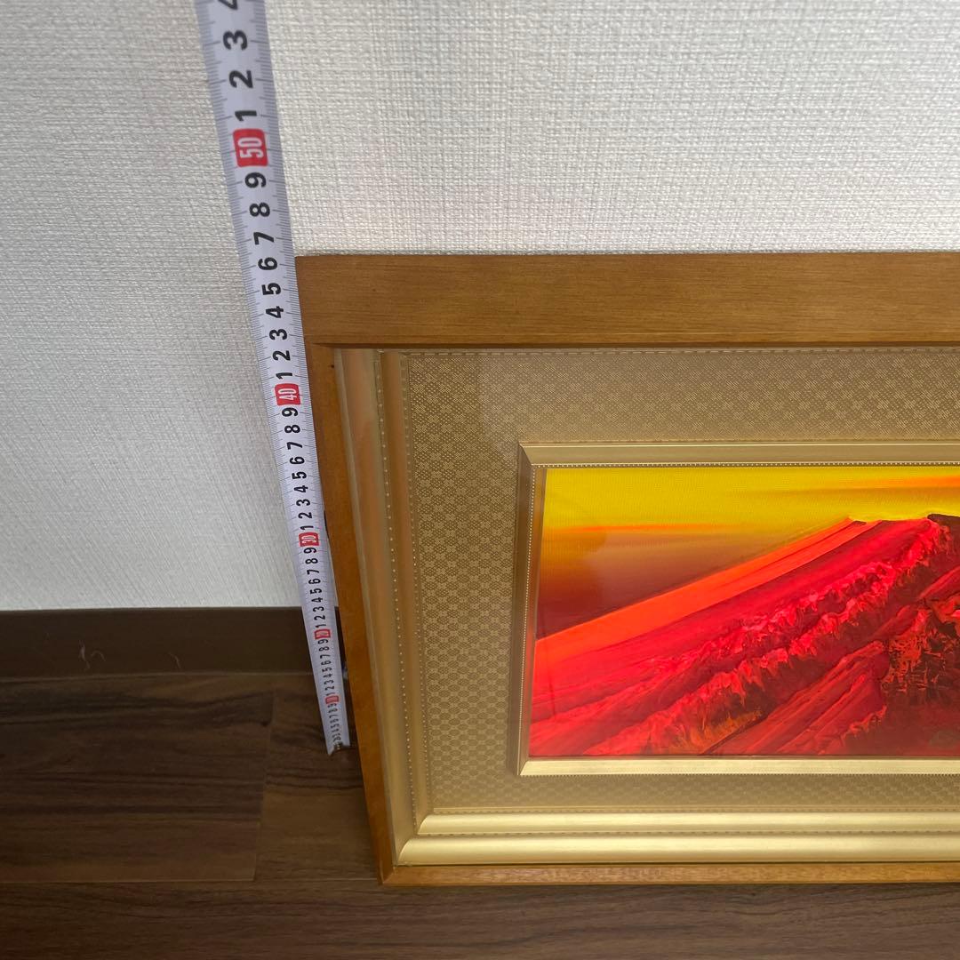 百瀬善明 先生 赤富士 立体絵 山 風景画