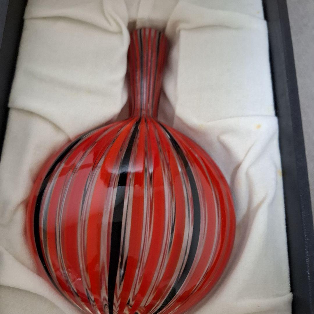 【貴重】WAKO 銀座 和光 ベネチアン グラス 花瓶 ヴィンテージ 金彩