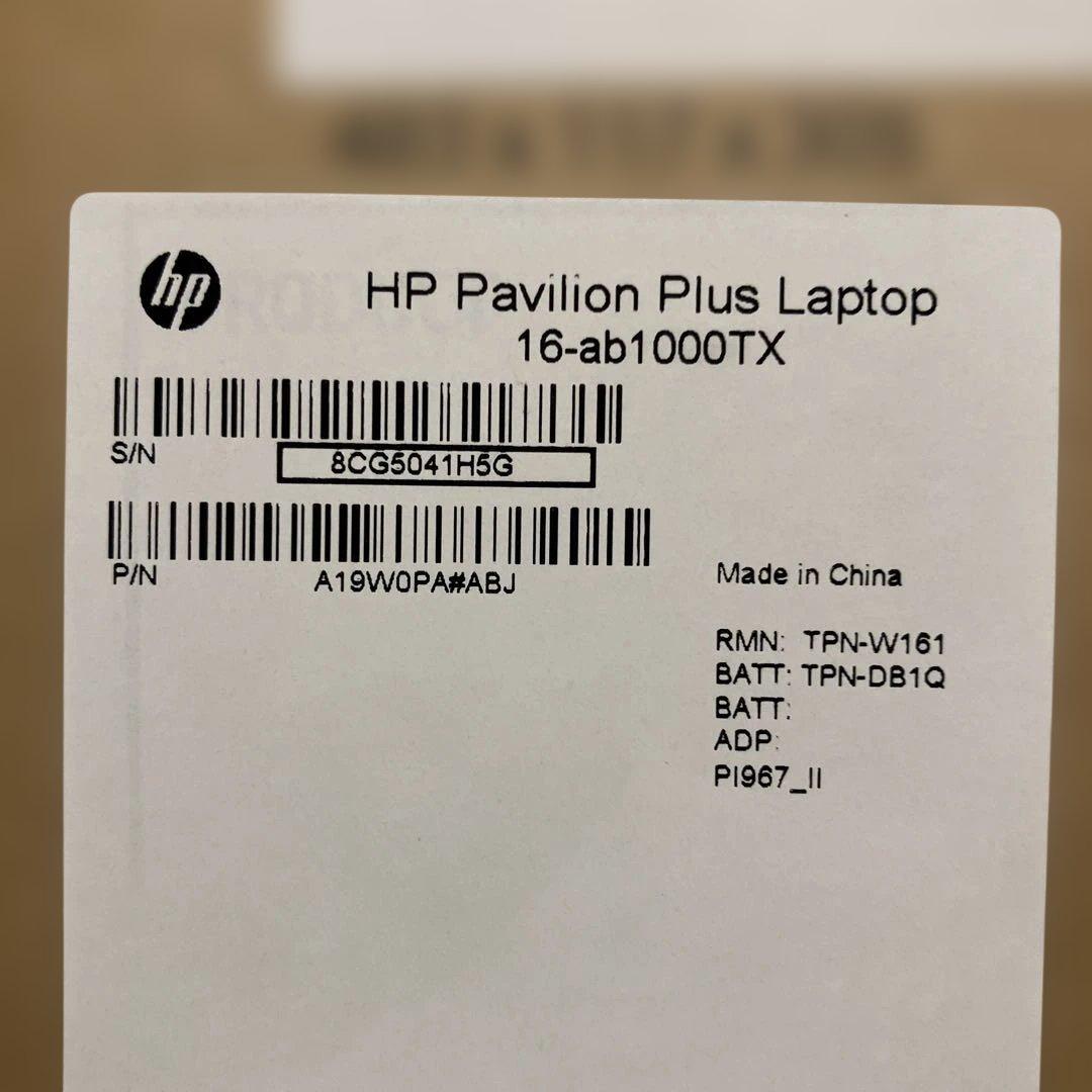 Windowsノート本体 HP Pavilion Plus Laptop 16-ab1000TX