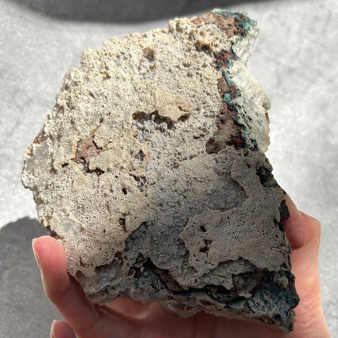 アメジスト　フラワーアメジスト　水晶共生　原石　異象水晶　ブラジル産