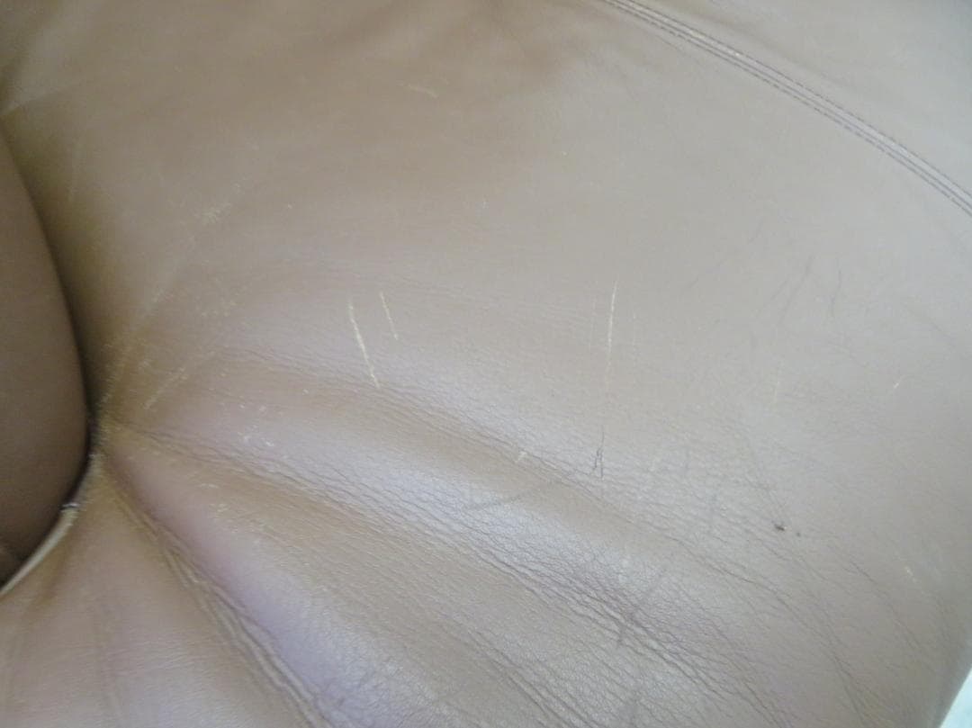 美品■カリモク■ZT59■本革■1人掛けソファ■回転式■オットマン付き■