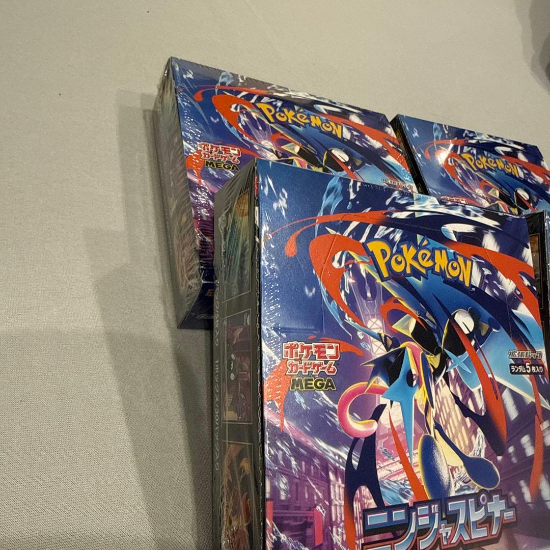S*E様 ポケモンカード ニンジャスピナー　未開封 シュリンク付4ボックス