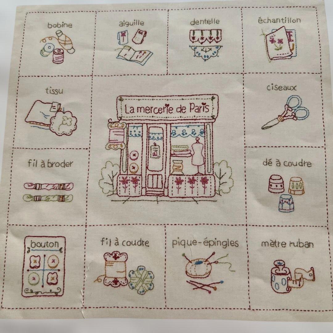 ステッチクロス　完成見本　残り糸　4種まとめて