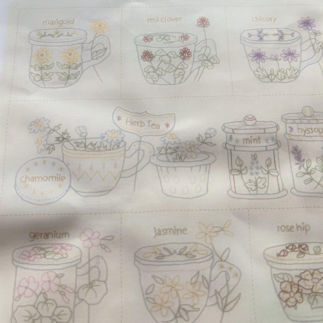 ステッチクロス　完成見本　残り糸　4種まとめて