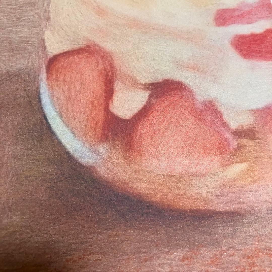 スイーツアート1 パステル画　額縁寸法32.7㎝×24.0㎝×1.5㎝