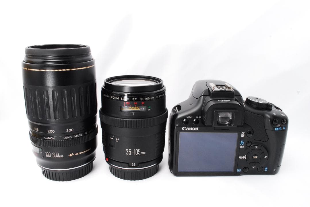 CANON Kiss X2☆入門機☆一眼レフ☆望遠Wレンズ☆付属品付すぐ使える♡