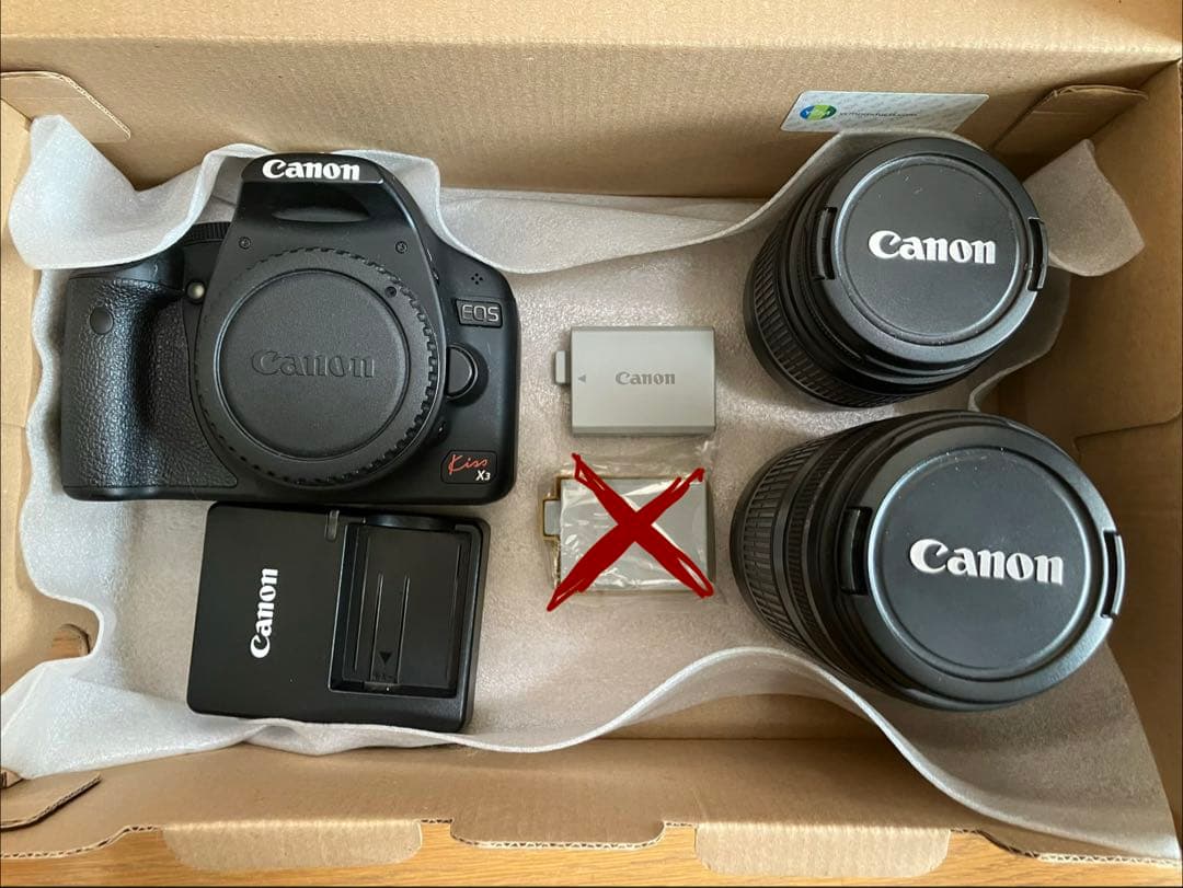 レンズおまけありCanon EOS Kiss X3 ダブルズームキット