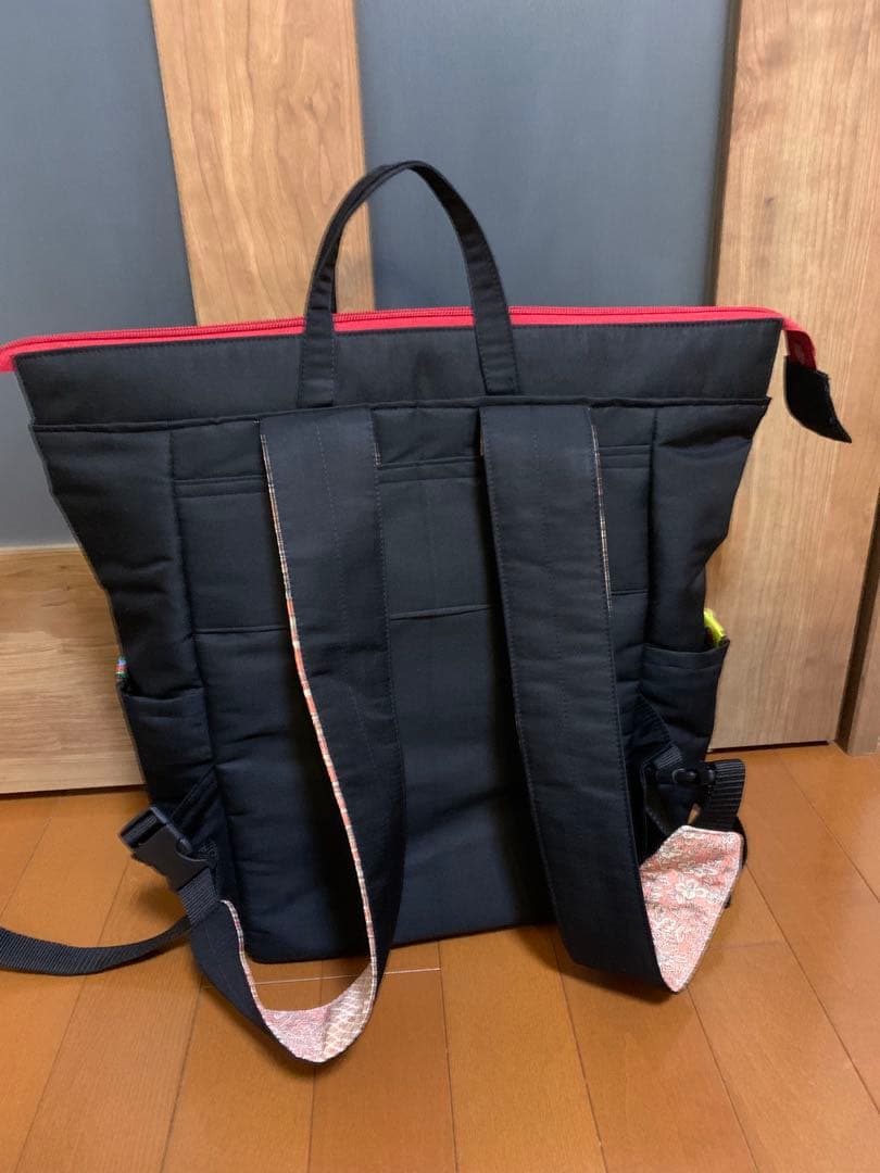 黒帯リメイクリュック　畳縁とコラボ❤️マルメッコ風❤️