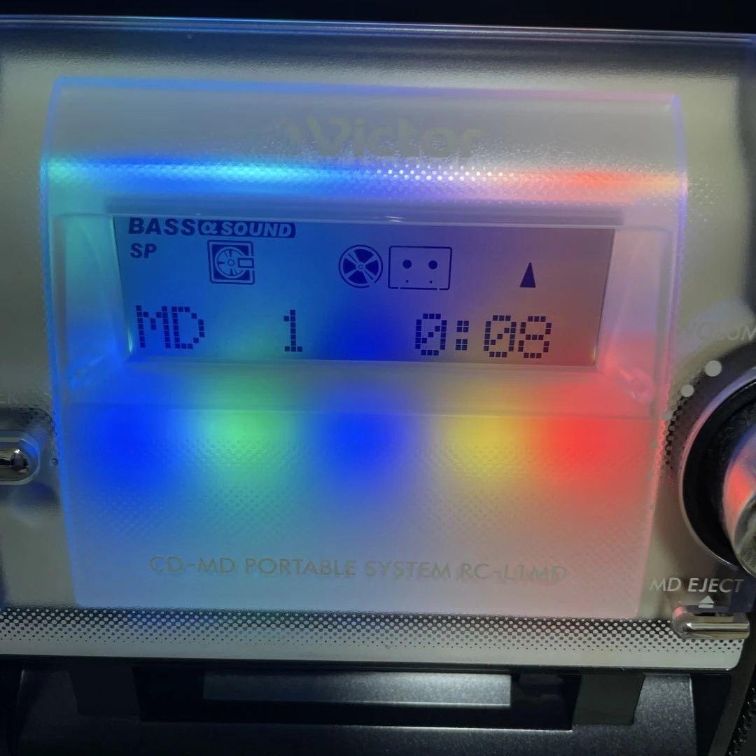 完動品　Victor CD・MDポータブルシステム RC-L1MD グラビア