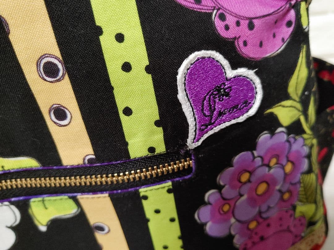 ロラライハリス　刺繍ツインテールレディ　チューリップフリルバッグ