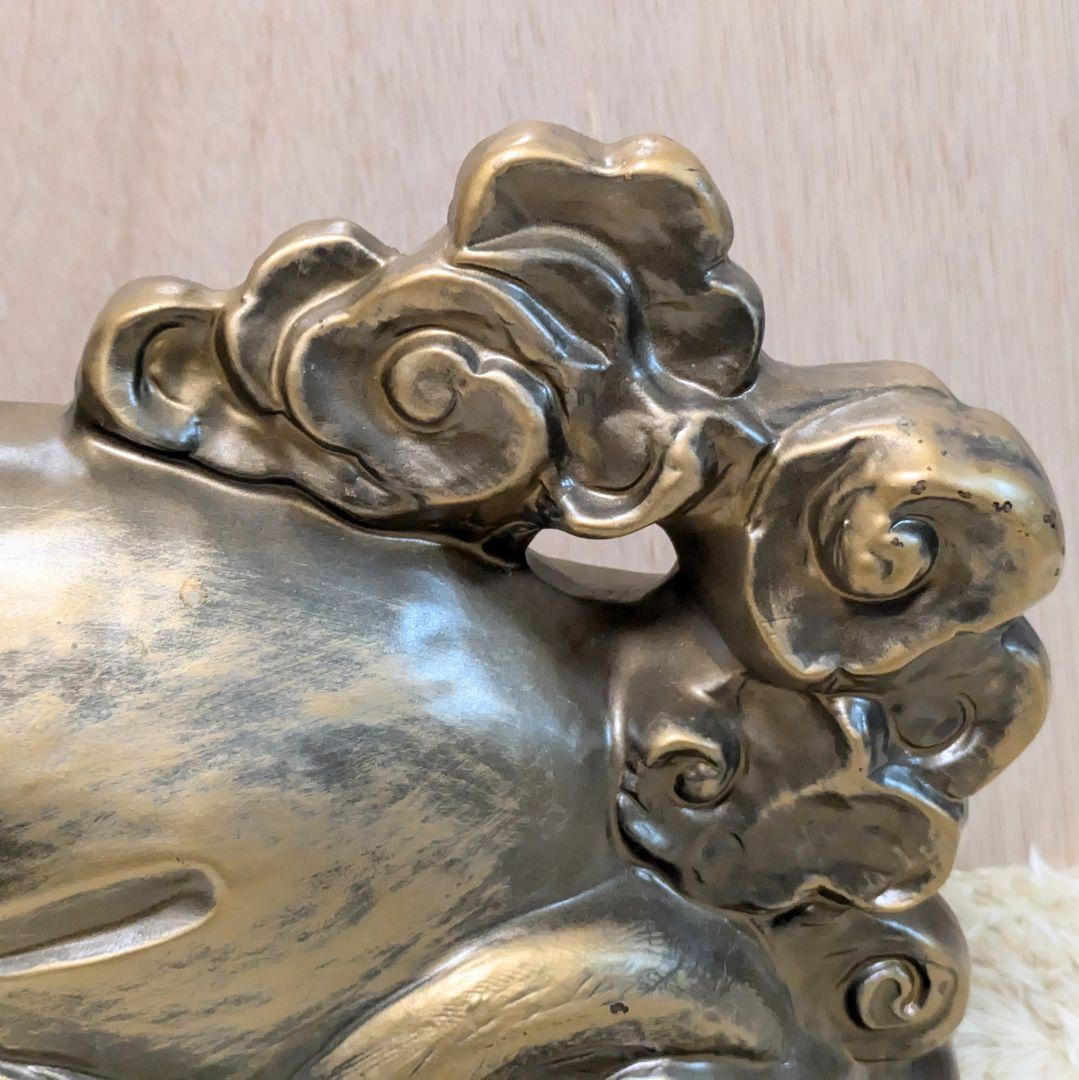 【新品未使用】繁栄招福置物 蛇の置物 開運 風水 縁起物 陶器 とこなめ焼